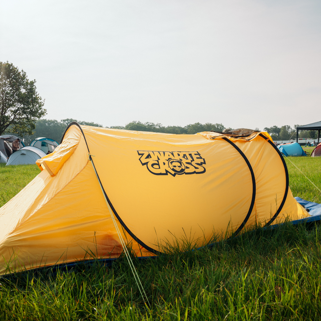 Alles-in-1 | POP-UP Zwarte Cross festivaltent | 2 persoons