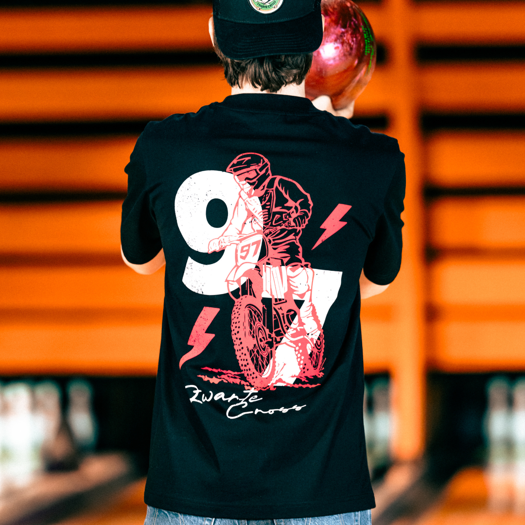 Unisex T-shirt | ZC97 Crossmotor rood/wit