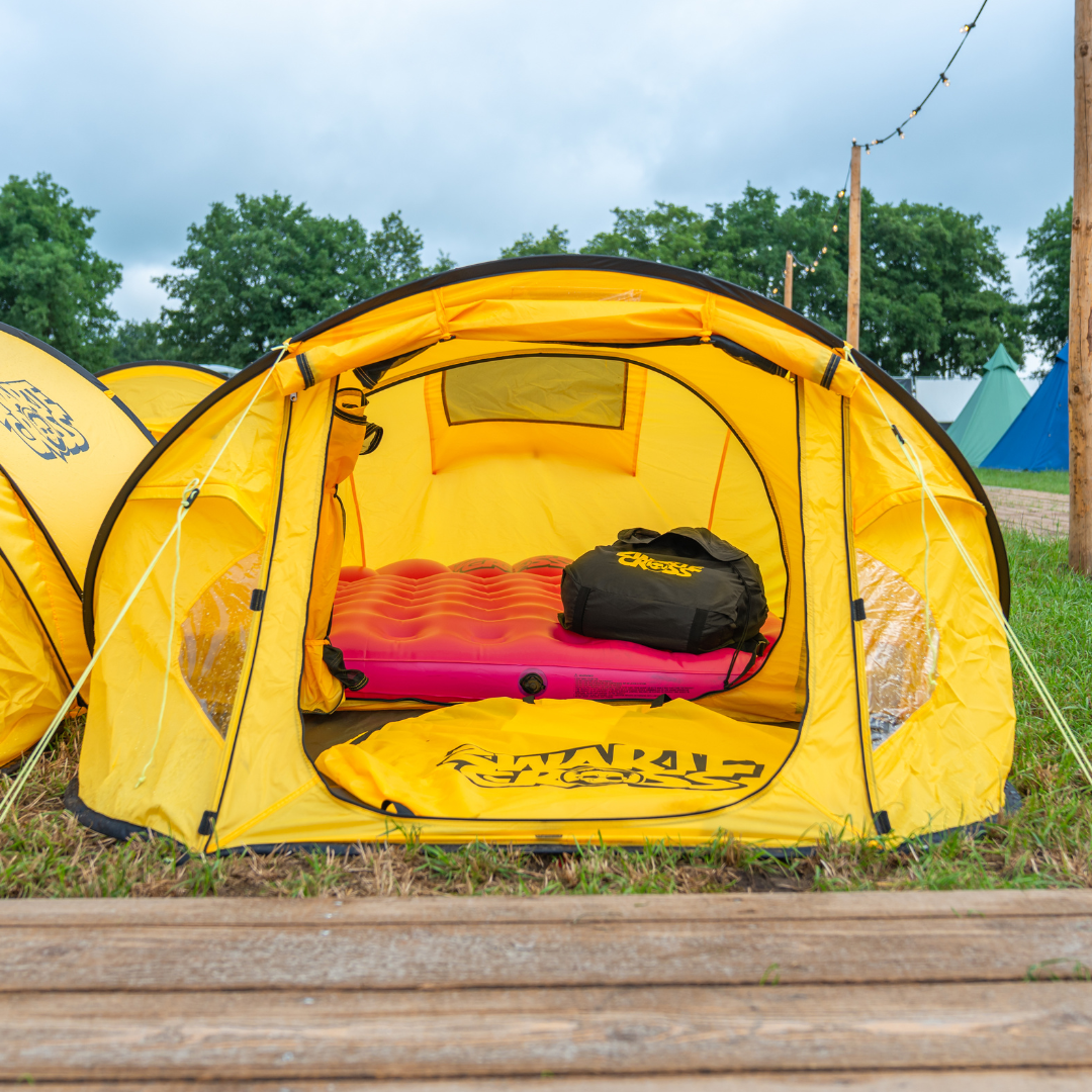 Alles-in-1 | POP-UP Zwarte Cross festivaltent | 2 persoons
